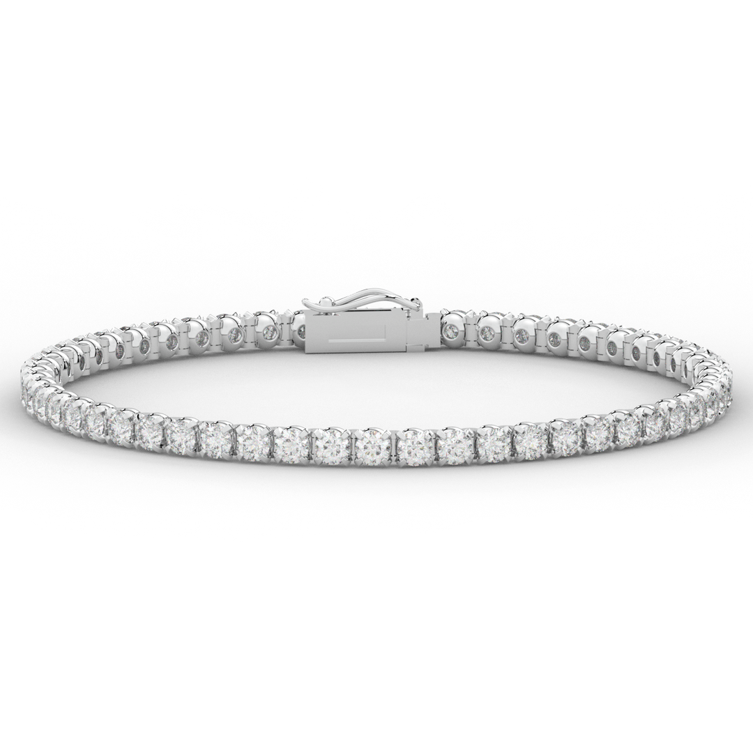 5.30CT.TW ROUND LAB DIAMOND TENNIS BRACELET - Nazarelle