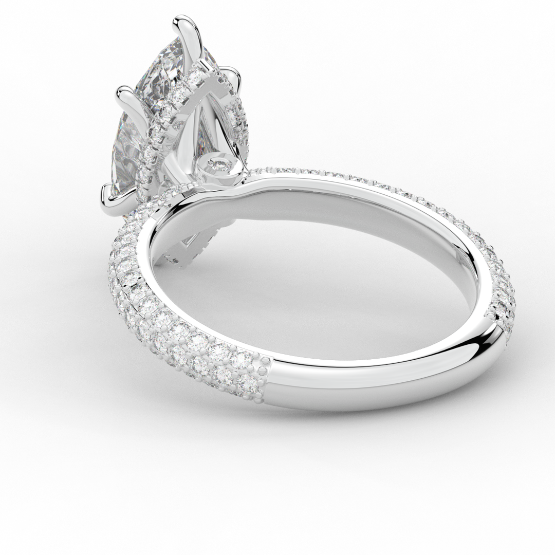 2.60CT.TW MARQUISE LAB DIAMOND ENGAGEMENT RING