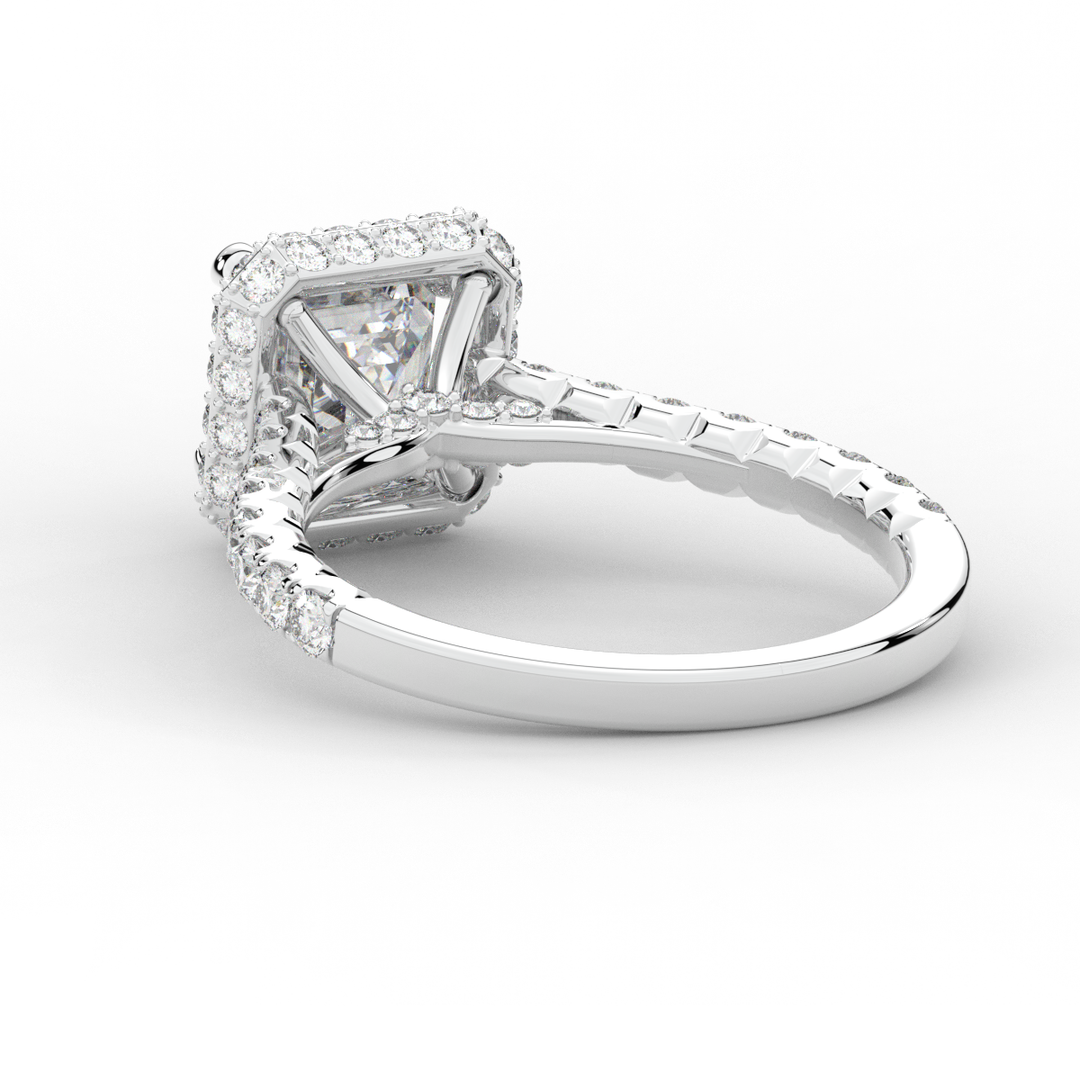 2.75CT.TW ASSCHER LAB DIAMOND HALO ENGAGEMENT RING