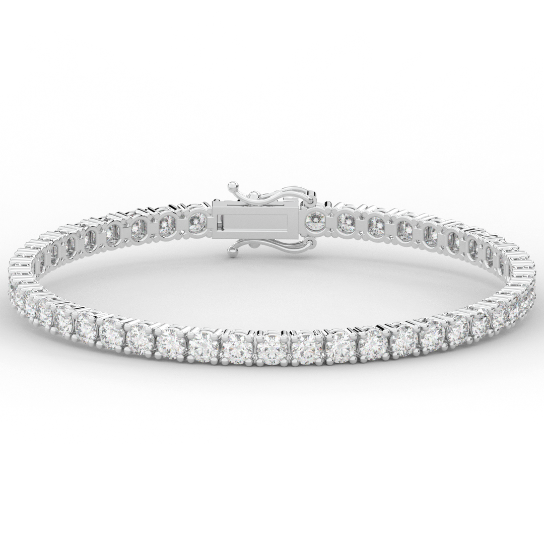 7.00CT.TW ROUND LAB DIAMOND TENNIS BRACELET