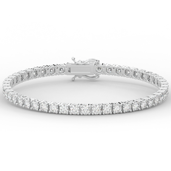 7.00CT.TW ROUND LAB DIAMOND TENNIS BRACELET