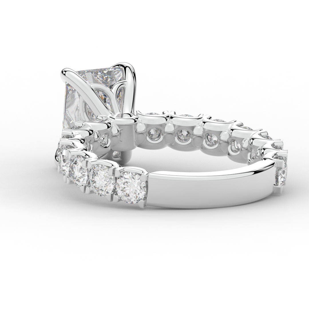 4.35CT.TW RADIANT LAB DIAMOND ENGAGEMENT RING