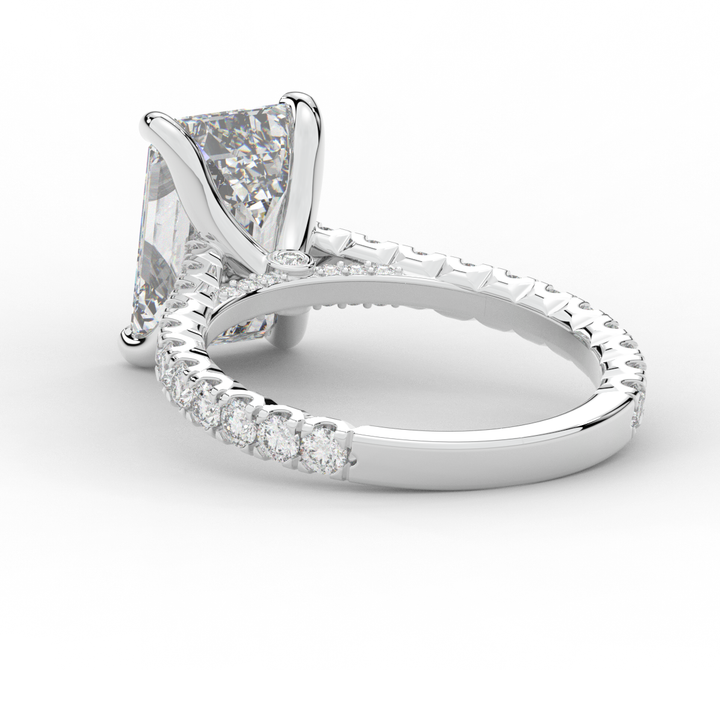 4.25CT.TW EMERALD CUT LAB DIAMOND SOLITAIRE ENGAGEMENT RING