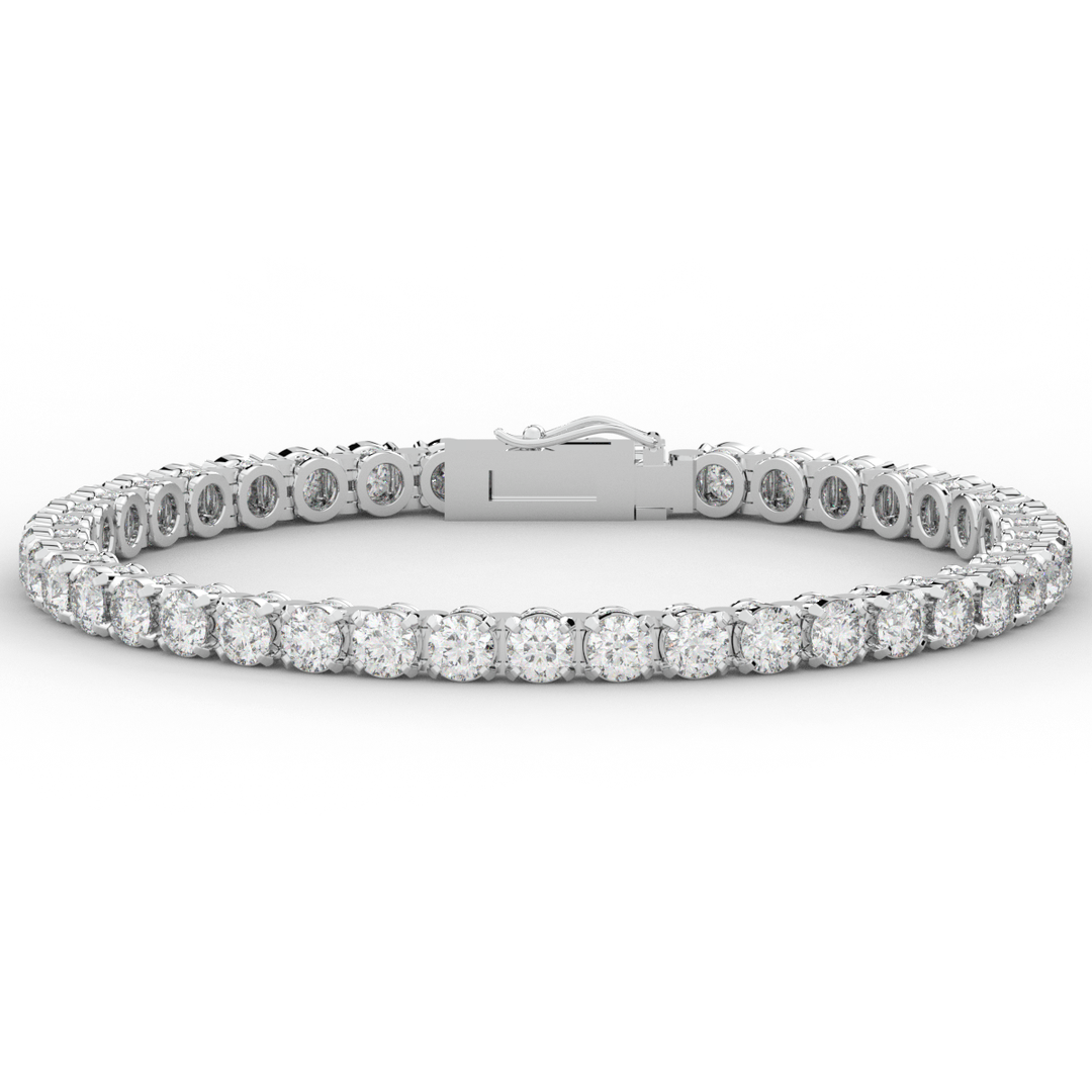 10.50CT.TW ROUND LAB DIAMOND TENNIS BRACELET - Nazarelle