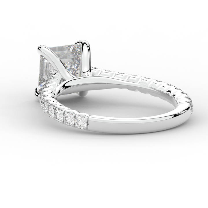 2.40CT.TW ASSCHER LAB DIAMOND ENGAGEMENT RING