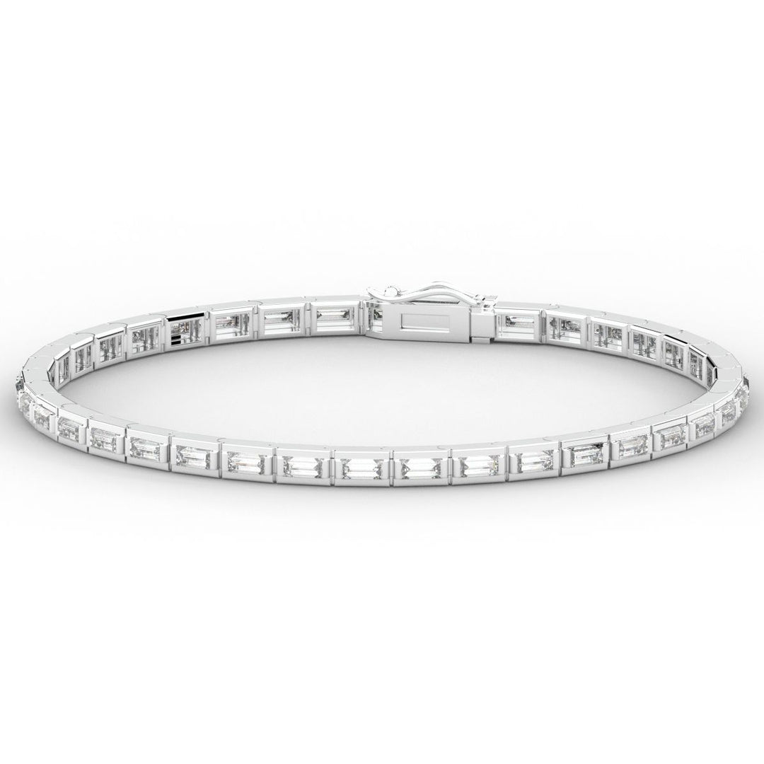 3.40CT.TW ROUND LAB DIAMOND TENNIS BRACELET