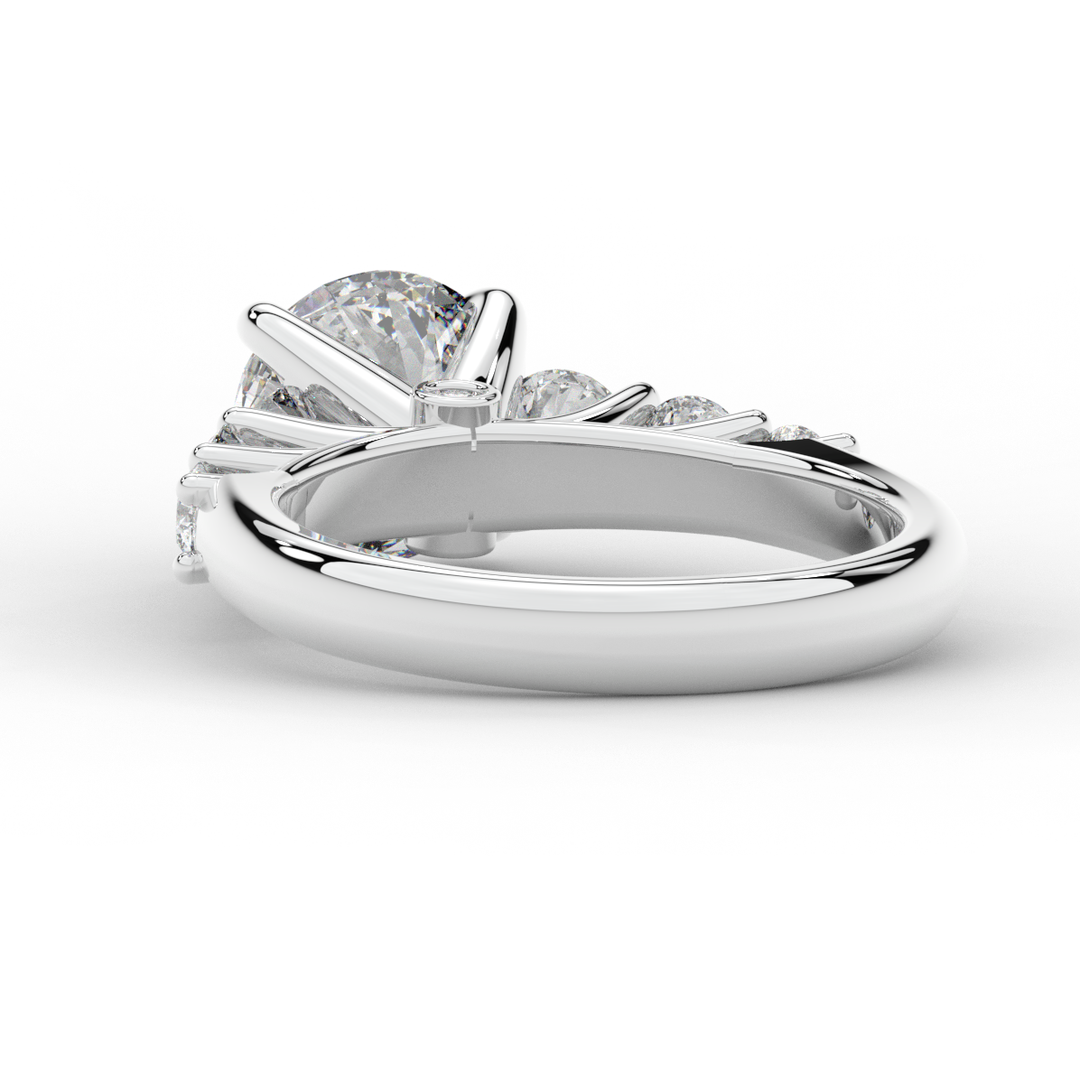 3.00CT.TW ROUND LAB DIAMOND  ENGAGEMENT RING