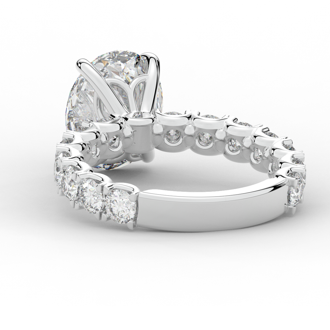 4.35CT.TW OVAL LAB DIAMOND ENGAGEMENT RING