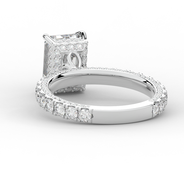 3.00CT.TW EMERALD CUT LAB DIAMOND ENGAGEMENT RING