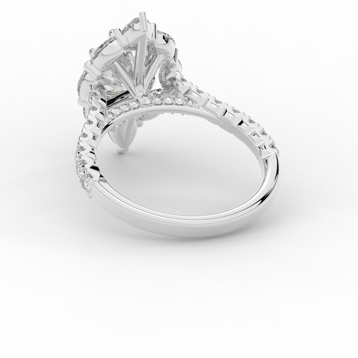 2.75CT.TW OVAL LAB DIAMOND HALO ENGAGEMENT RING