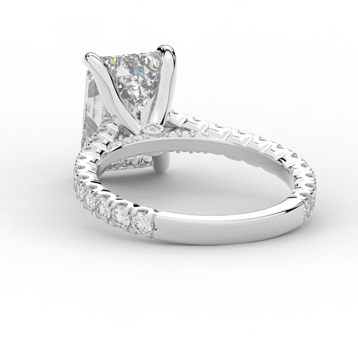 4.25CT.TW EMERALD CUT LAB DIAMOND SOLITAIRE ENGAGEMENT RING