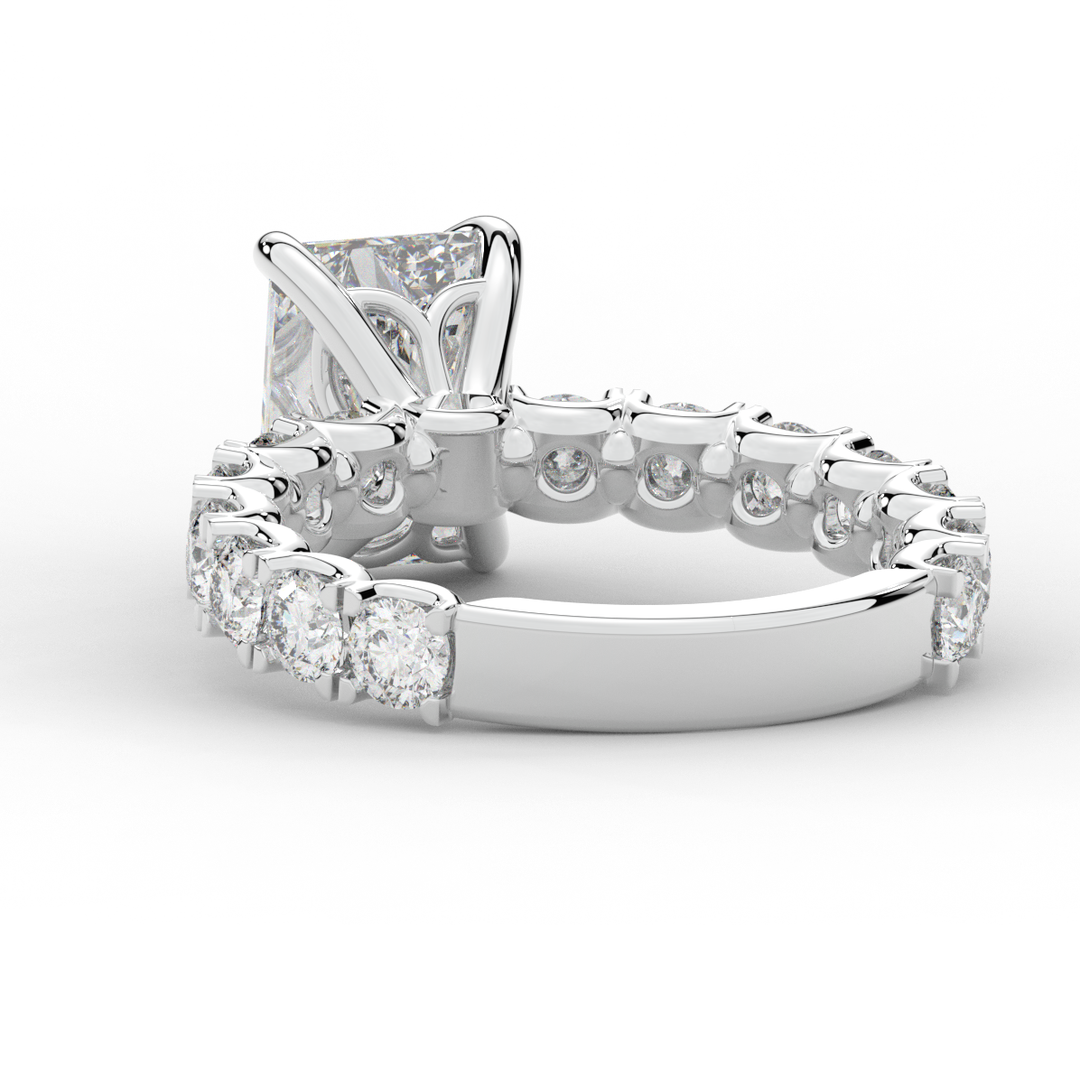 4.35CT.TW RADIANT LAB DIAMOND ENGAGEMENT RING