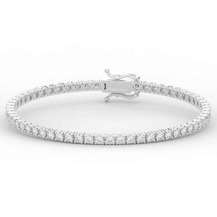 5.00CT.TW ROUND LAB DIAMOND TENNIS BRACELET