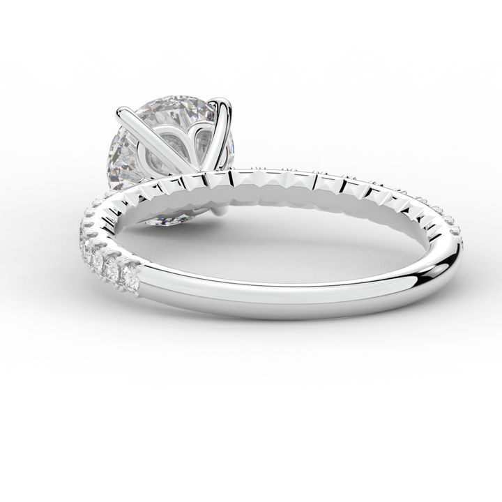 1.75CT.TW ROUND LAB DIAMOND SOLITAIRE ENGAGEMENT RING