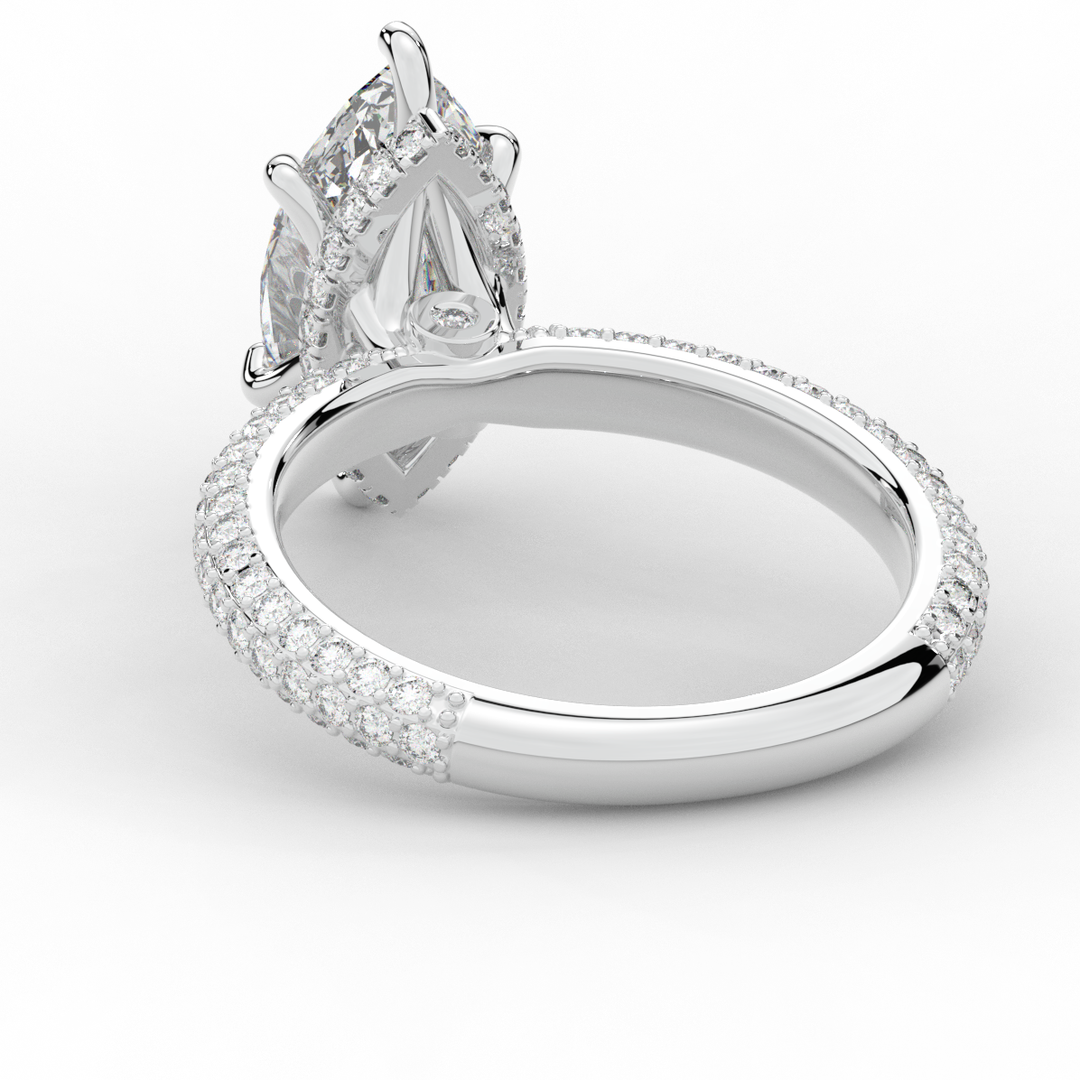 2.60CT.TW MARQUISE LAB DIAMOND ENGAGEMENT RING