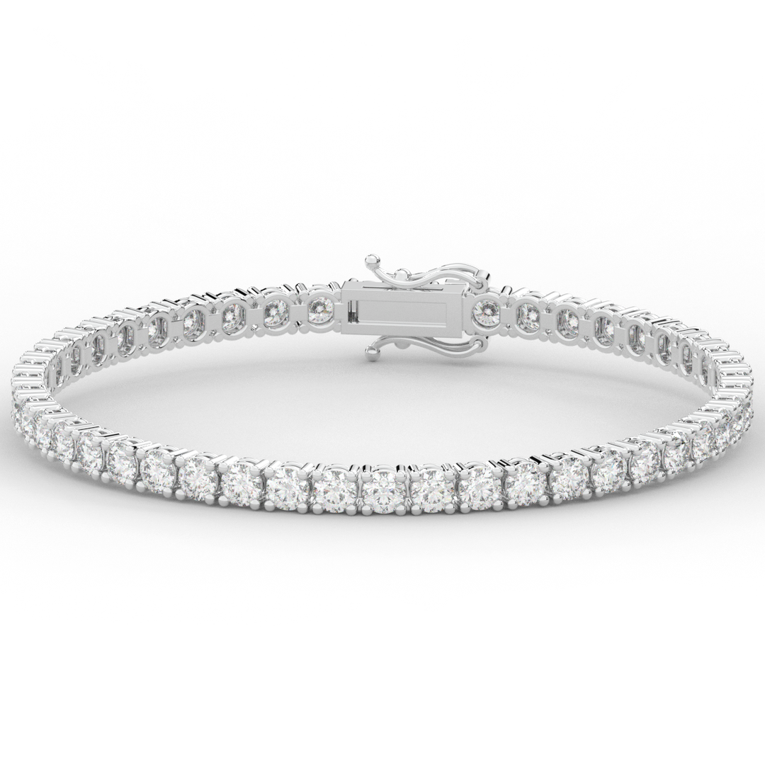 7.00CT.TW ROUND LAB DIAMOND TENNIS BRACELET