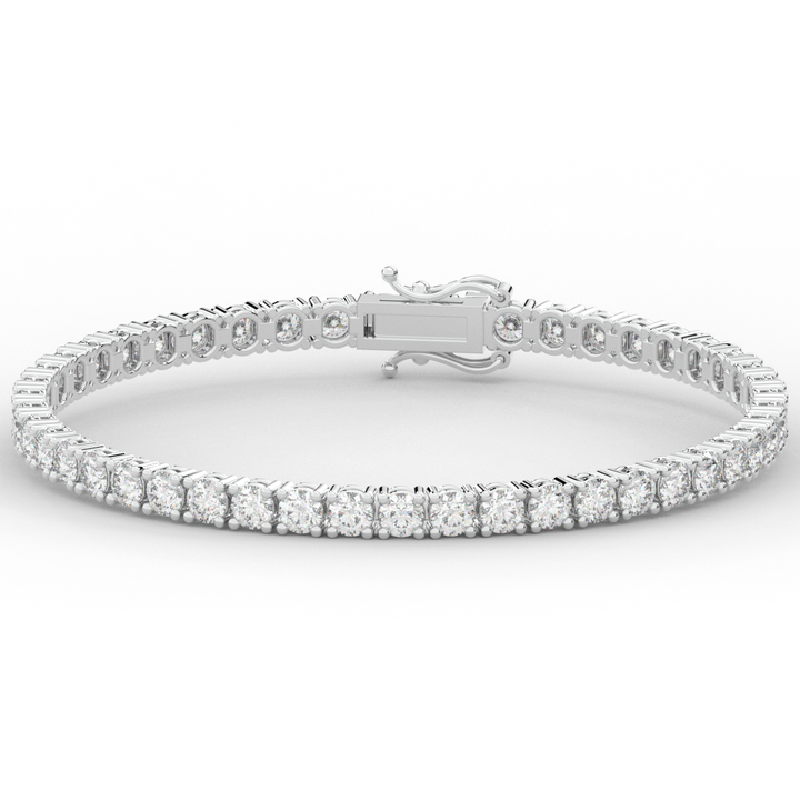 7.00CT.TW ROUND LAB DIAMOND TENNIS BRACELET