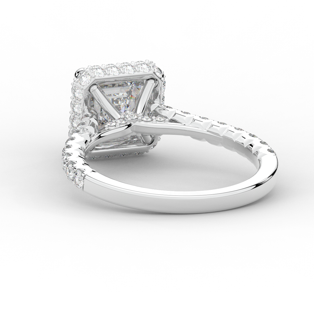 2.75CT.TW ASSCHER LAB DIAMOND HALO ENGAGEMENT RING