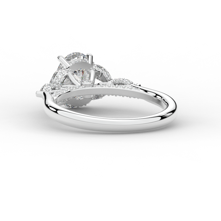 2.00CT.TW OVAL LAB DIAMOND ENGAGEMENT RING