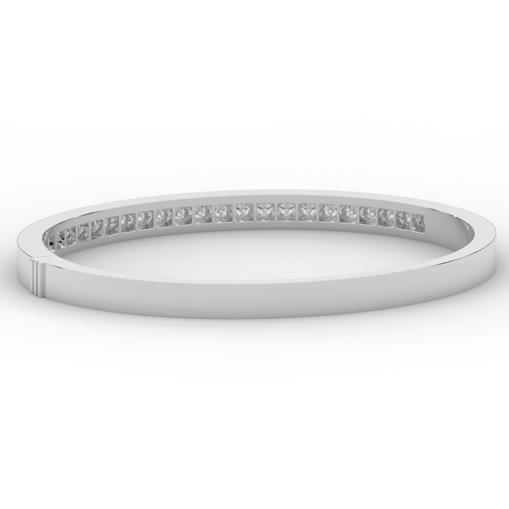 1.25CT.TW ROUND LAB DIAMOND BANGLE