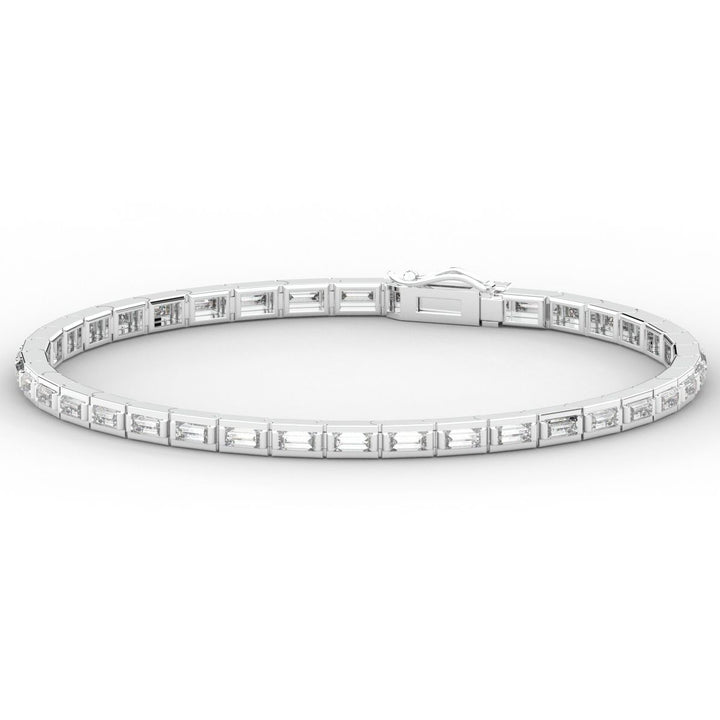 3.40CT.TW ROUND LAB DIAMOND TENNIS BRACELET