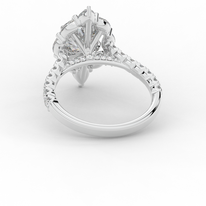 2.75CT.TW OVAL LAB DIAMOND HALO ENGAGEMENT RING