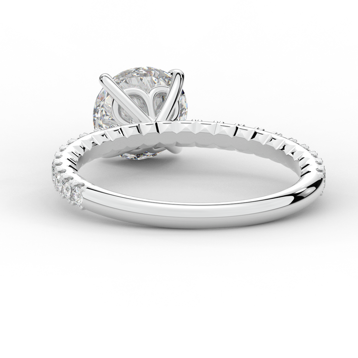 1.75CT.TW ROUND LAB DIAMOND SOLITAIRE ENGAGEMENT RING