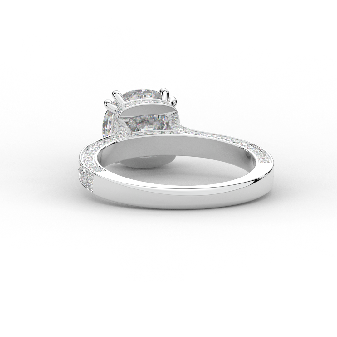 2.60CT.TW ROUND LAB DIAMOND SOLITAIRE ENGAGEMENT RING