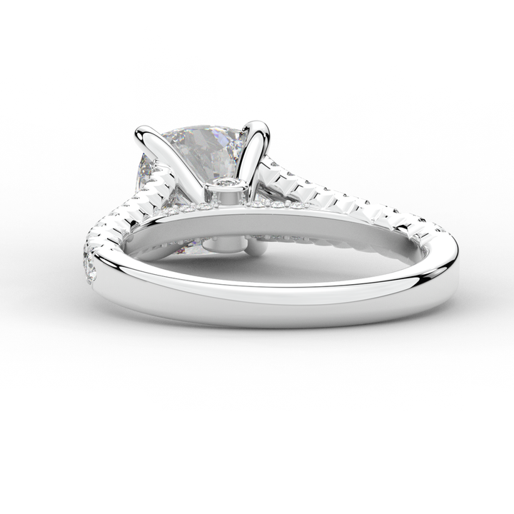 2.45CT.TW CUSHION LAB DIAMOND ENGAGEMENT RING