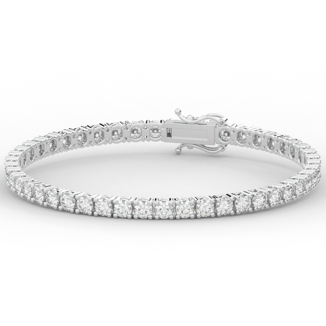 7.00CT.TW ROUND LAB DIAMOND TENNIS BRACELET