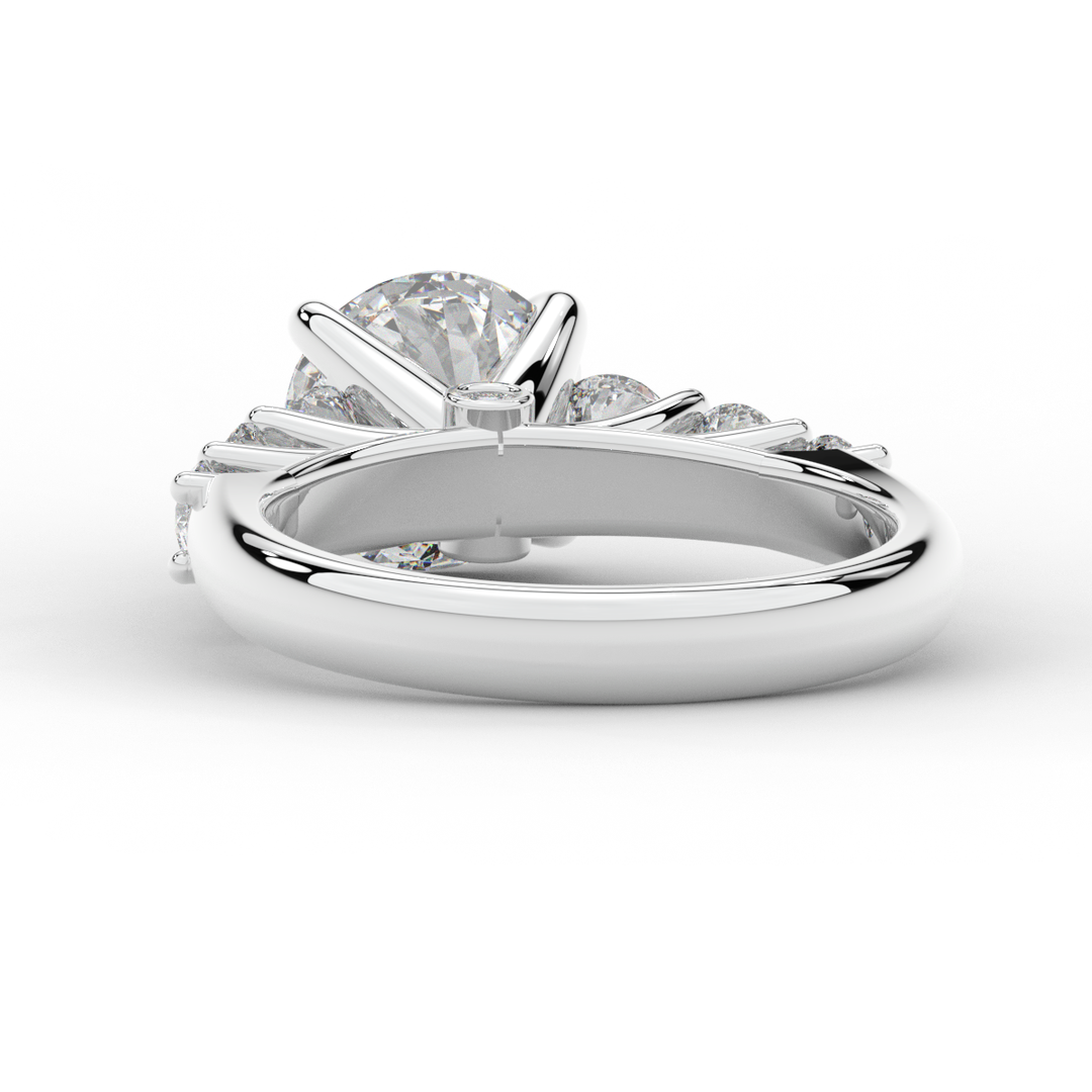 3.00CT.TW ROUND LAB DIAMOND  ENGAGEMENT RING