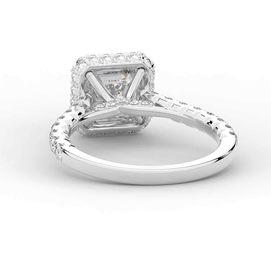 2.75CT.TW ASSCHER LAB DIAMOND HALO ENGAGEMENT RING