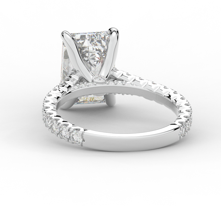 4.25CT.TW EMERALD CUT LAB DIAMOND SOLITAIRE ENGAGEMENT RING