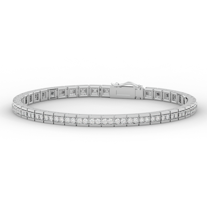 1.90CT.TW ROUND LAB DIAMOND TENNIS BRACELET - Nazarelle