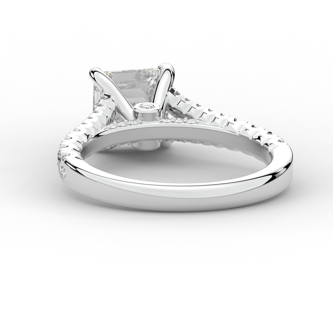 2.45CT.TW ASSCHER LAB DIAMOND ENGAGEMENT RING