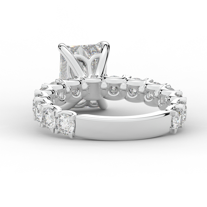 4.35CT.TW RADIANT LAB DIAMOND ENGAGEMENT RING