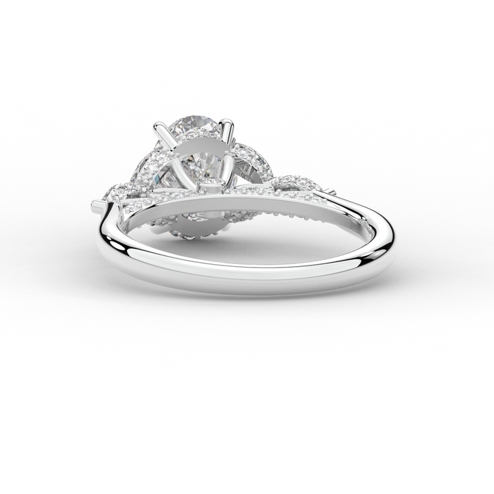 2.00CT.TW OVAL LAB DIAMOND ENGAGEMENT RING