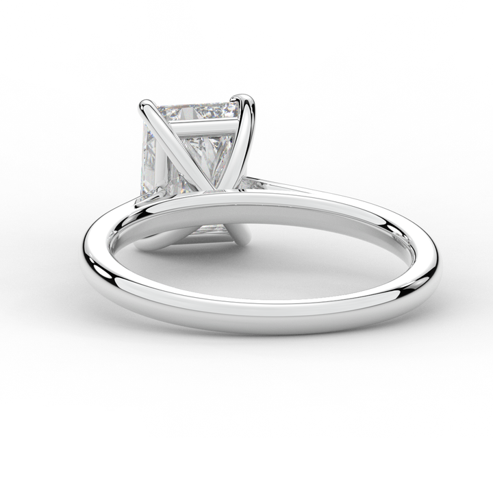 2.00CT RADIANT LAB DIAMOND SOLITAIRE ENGAGEMENT RING