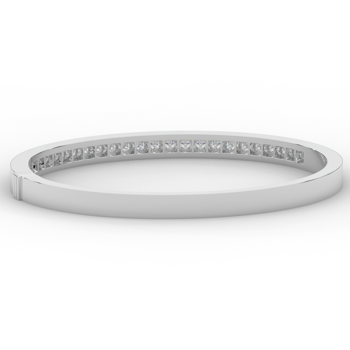 1.25CT.TW ROUND LAB DIAMOND BANGLE