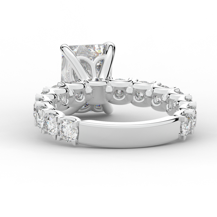 4.35CT.TW EMERALD CUT LAB DIAMOND ENGAGEMENT RING