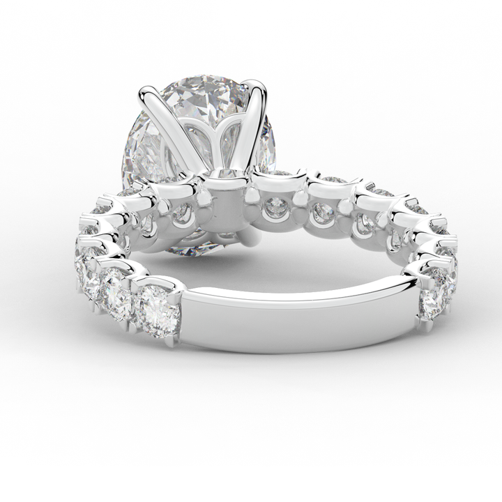 4.35CT.TW OVAL LAB DIAMOND ENGAGEMENT RING