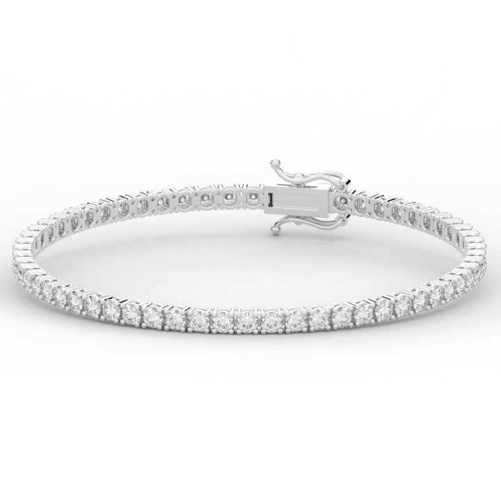 5.00CT.TW ROUND LAB DIAMOND TENNIS BRACELET