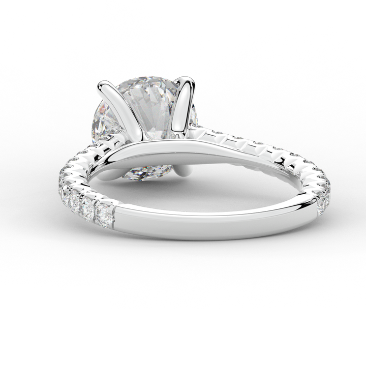 2.40CT.TW ROUND LAB DIAMOND ENGAGEMENT RING