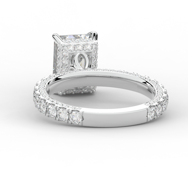 3.00CT.TW EMERALD CUT LAB DIAMOND ENGAGEMENT RING