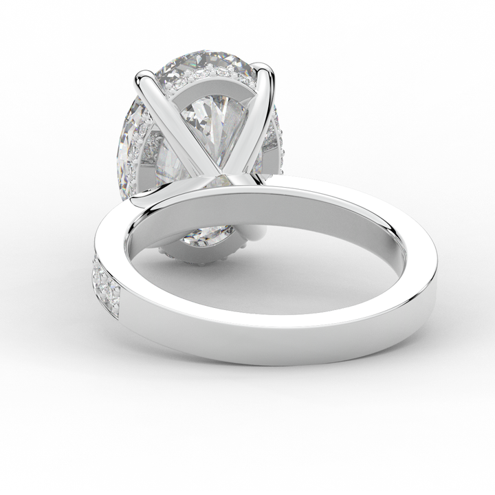 4.30CT.TW OVAL LAB DIAMOND BAND ENGAGEMENT RING