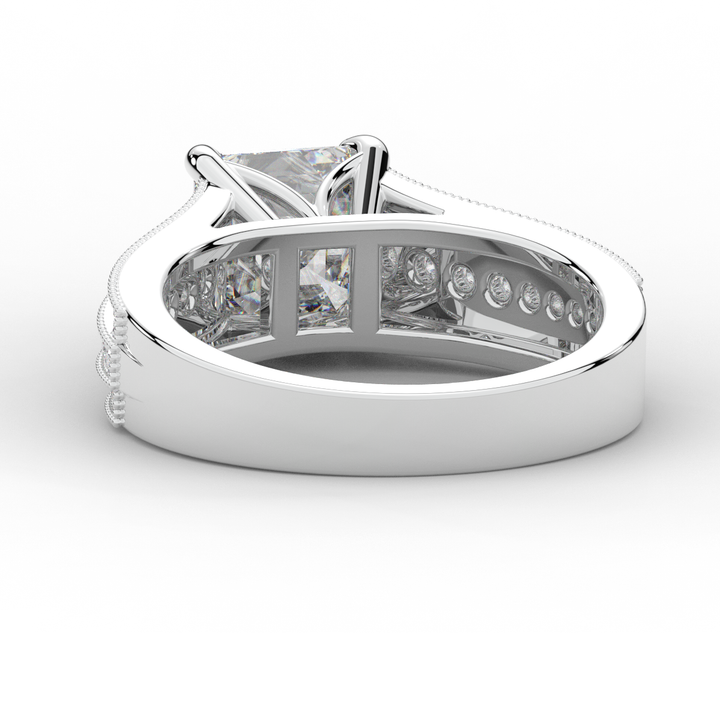 3.55CT.TW ASSCHER LAB DIAMOND ENGAGEMENT RING