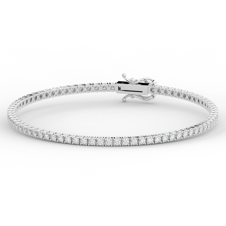 3.00CT.TW ROUND LAB DIAMOND TENNIS BRACELET