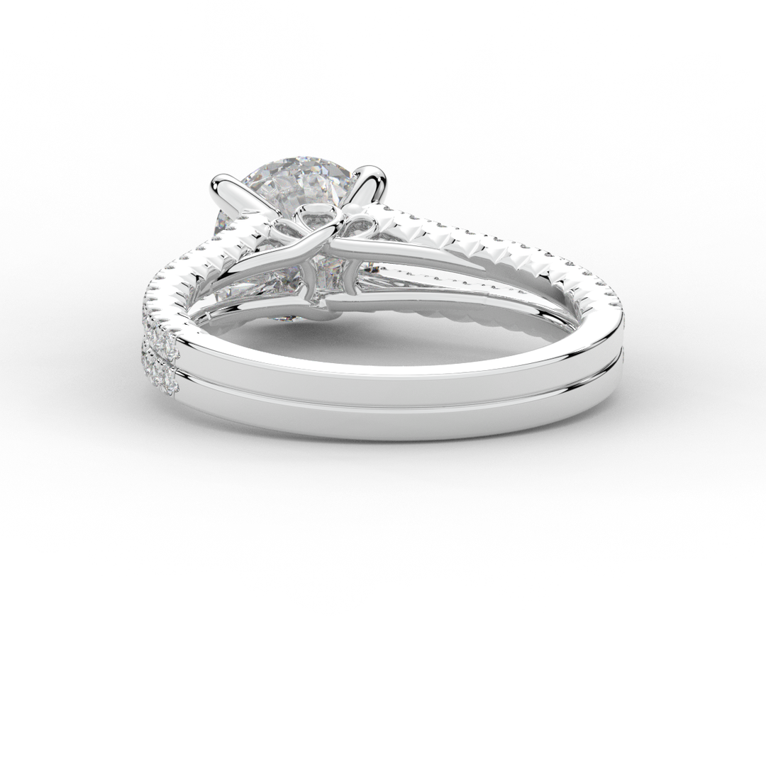 1.90CT.TW ROUND LAB DIAMOND SOLITAIRE ENGAGEMENT RING