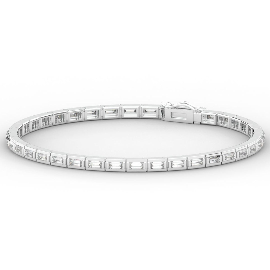 3.40CT.TW ROUND LAB DIAMOND TENNIS BRACELET