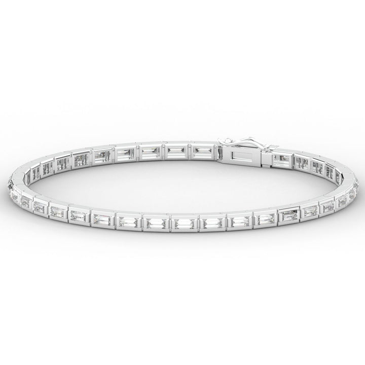 3.40CT.TW ROUND LAB DIAMOND TENNIS BRACELET